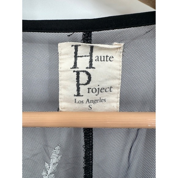 Haute Project Embroidered Sheer Mesh Cardigan Womens S Whimsygoth Fairy Grunge - Picture 5 of 9